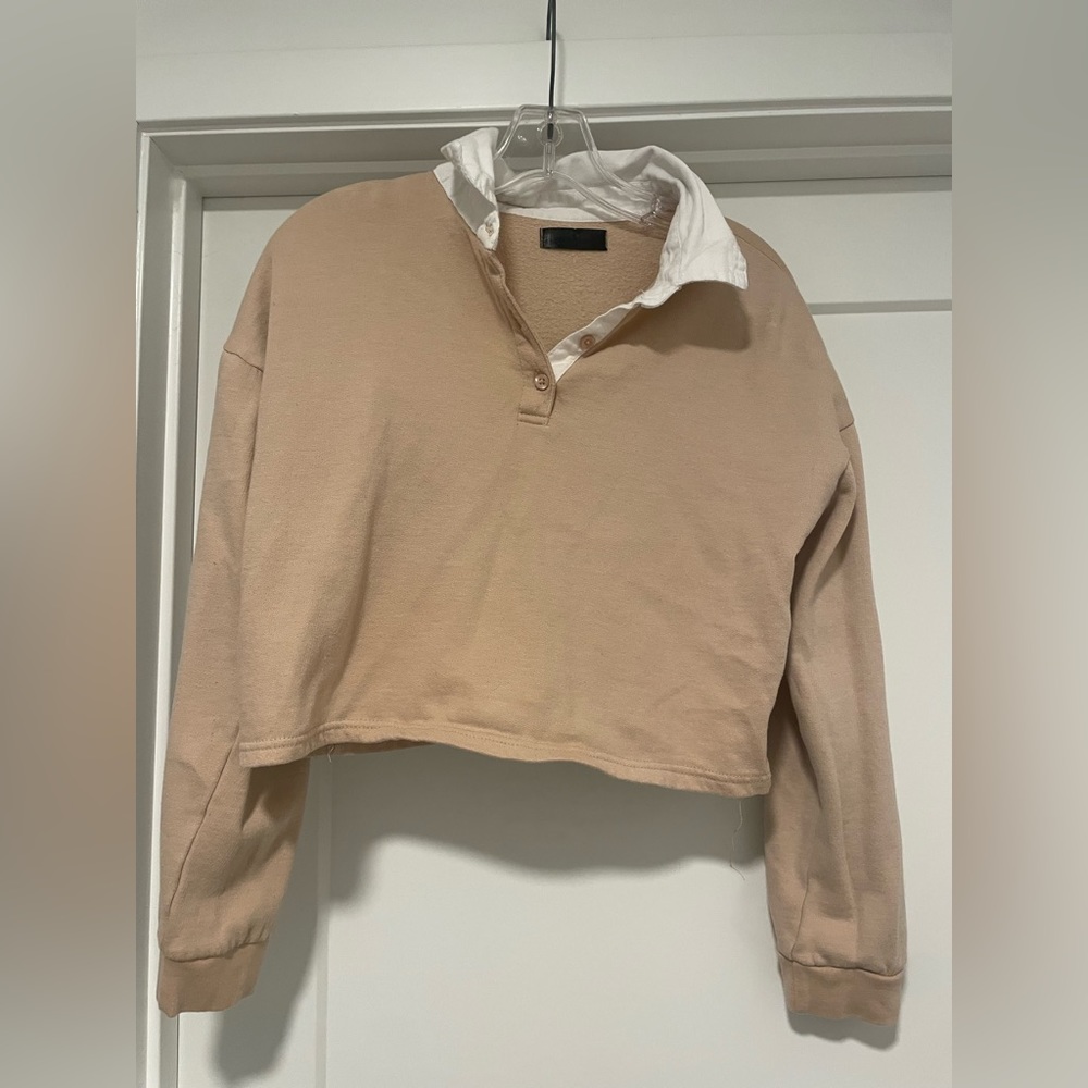 Cropped Collared Sweater (only worn once) - Picture 1 of 7